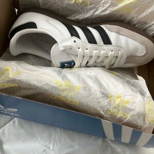 Adidas White and Black Samba